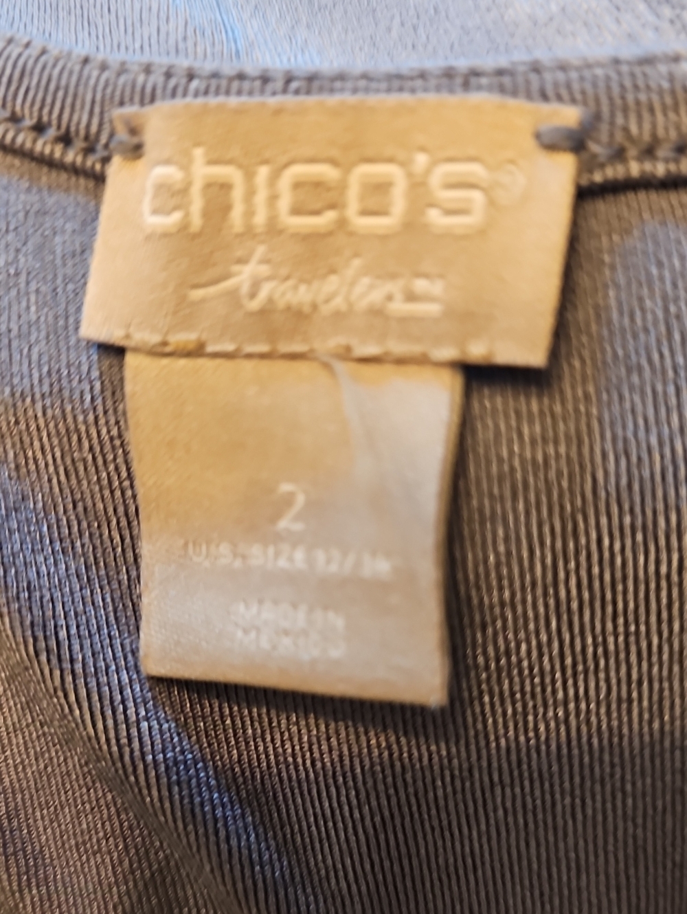 Chico's Travelers Soft Slate Gray Tank And Pants - Picture 9 of 10